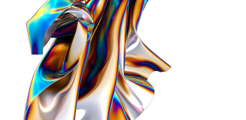 Radiant Chromatic Palette: An Enchanting 3D Journey of Colors