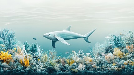 Marine life safeguarding initiatives improving ocean health and mitigating overfishing, symbolizing aquatic conservation