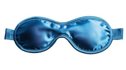 Soft blue sleep mask designed for comfort during travel or relaxation in various settings like home or on vacation