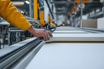 Fototapeta premium worker in factory