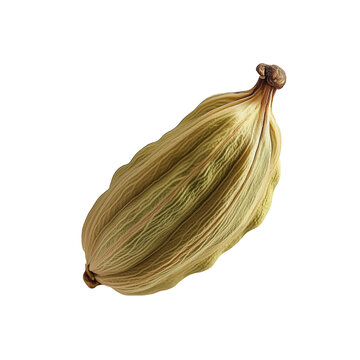 Cardamom isolated on white background