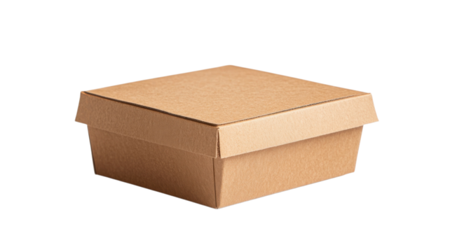 Brown cardboard box suitable for packaging, storage, or transport of various items in commercial or personal settings