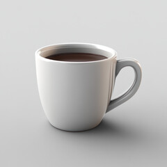 coffee cup isolated on gray background