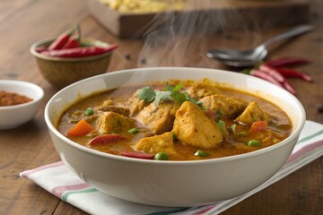 Tasty Spicy Masala Chicken Curry. Authentic Indian Recipe.