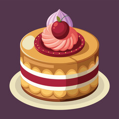 cake with cherry