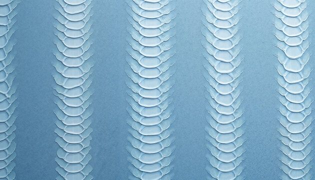 Light blue snakeskin texture, vertical stripes natural pattern for background and design