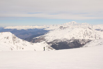 Obraz premium Station de ski des Ménuires, Alpes