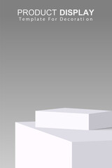 Presentation template product display red background for decoration