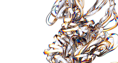 Radiant Chromatic Palette: An Enchanting 3D Journey of Colors