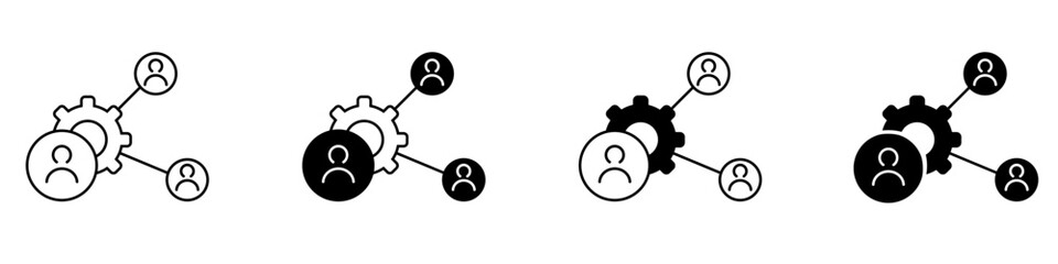 Team vector icon set. Teamwork illustration sign collection. Development  symbol. Progress  logo. 