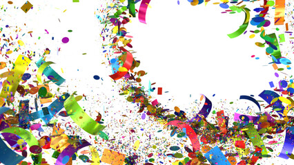 Fototapeta premium Colorful Confetti Celebration