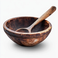 wooden bowl and spoon