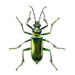 Emerald Beetle Macro Studio Shot. (1)
