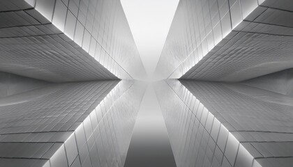Abstract 3d geometric background with monochromatic layered cubes and shadows