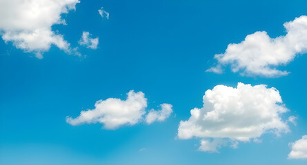 clouds in the blue sky