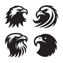 A Detailed Eagle Head and Face Design
