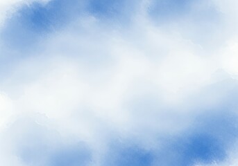Obraz premium Abstract Blue Watercolor Texture Background with Cloud Effect Design