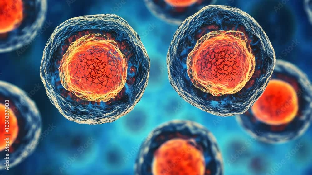Poster understanding the structure and function of cellular structures in a vibrant microscopic environment