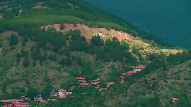 The city at the foot of the mountain, Iskilip, Corum, Turkey