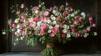 Floral bouquet, pastel hues