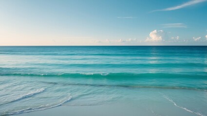 Obraz premium Serene Ocean Water Under a Clear Blue Sky