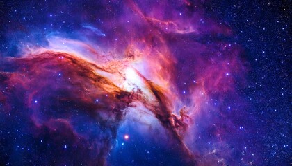 Fototapeta premium Cosmic Nebula Energy Flow