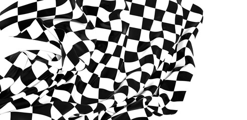 The checkered flag waves in victory a symbol of triumph and achievement