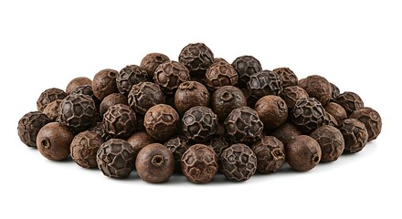 Obraz premium High Quality Black Peppercorns Aromatic Spice Food Ingredient hot dark pile heap dish meal herb 
