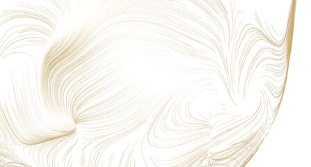 Elegant gold lines swirl on white. Perfect for luxury branding, websites, and presentations.