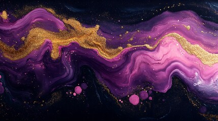 abstract modern texture with purple and golden hues