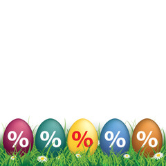 Bunte Ostereier für die Osterangebote