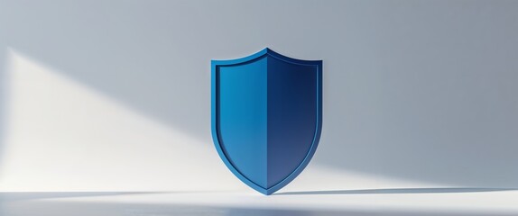 Blue Shield Representing Digital Security and Data Protection