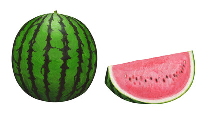 スイカのイラスト- 1