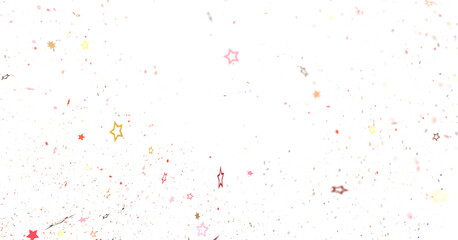 XMAS Stars - A gray whirlwind of golden snowflakes and stars. New