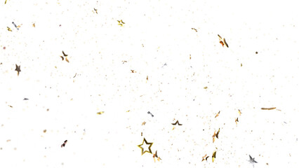 stars. Confetti celebration, Falling golden abstract decoration for party, birthday celebrate,