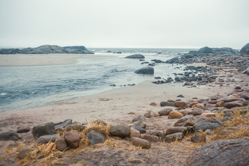 Ogna Beach, Norway – Rugged Seashore with Stones and Ocean Waves