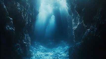 underwater view of a underwater world