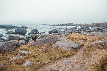 Ogna Beach, Norway – Rugged Seashore with Stones and Ocean Waves