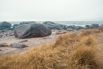 Ogna Beach, Norway – Rugged Seashore with Stones and Ocean Waves