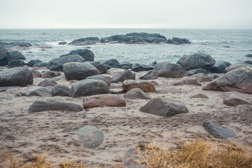 Ogna Beach, Norway – Rugged Seashore with Stones and Ocean Waves