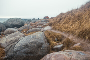 Ogna Beach, Norway – Rugged Seashore with Stones and Ocean Waves