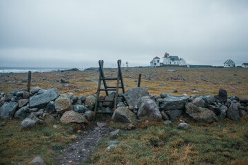 Ogna Lighthouse, Norway – Historic Coastal Landmark in a Moody Nordic Landscape