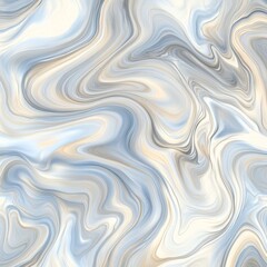 Fototapeta premium Elegant blue and beige marble texture with fluid swirls