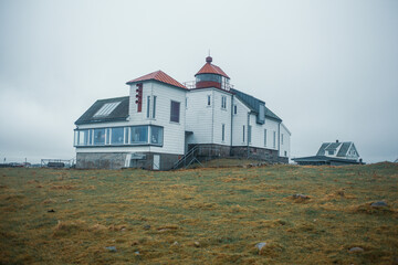 Ogna Lighthouse, Norway – Historic Coastal Landmark in a Moody Nordic Landscape