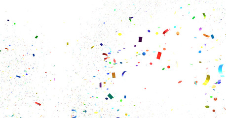  Multicolored confetti on white  transparent PNG