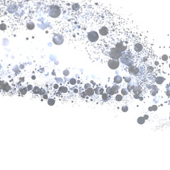 Abstract background with swirling silver bubbles. Perfect for websites, presentations, and more.