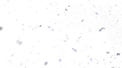 Abstract background of softly falling snow. Perfect for winter or Christmas themes.