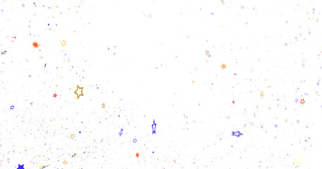 Colorful Splatter on Black Background