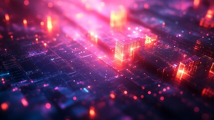 Fototapeta premium Luminous Red Glitter Sparkle Effect high resolution hd wallpaper