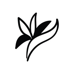 Flower hand draw doodle Vector icon